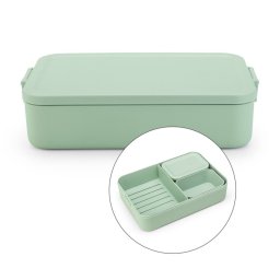 Cutie pentru alimente Brabantia Make&Take 1006291, 2 L, Cu separatoare, Inchidere etansa, Fara BPA, Verde