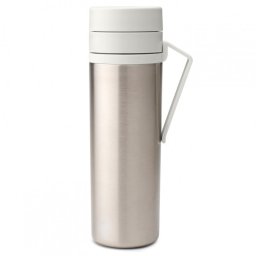 Sticla thermos Brabantia Make&Take 1008488, 500 ml, Perete dublu, Fara BPA, Argintiu/Gri deschis
