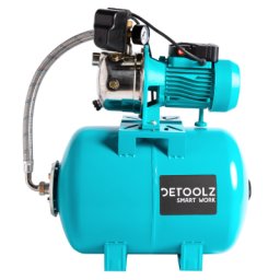 Hidrofor Detoolz DZ-P123 0.75 kW, debit 3300l/h, inaltime de pompare 45m, carcasa pompa inox, volum butelie 50 litri