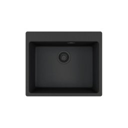 Chiuveta Franke Fragranite Maris MRG 610-54 Negru 114.0661.635, 540x400x200, Filotop: instalare la nivelul blatului, 1 cuva spatioasa, baza de 60 cm necesara pentru instalare
