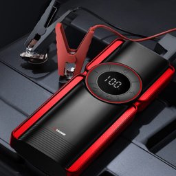 Jump Starter Auto cu Compresor și Lanternă