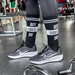 Șosete Lungi Negre pentru Antrenament - Butt Workout