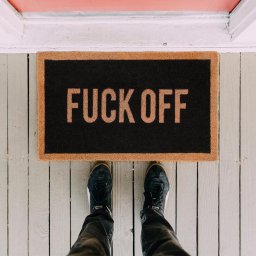 Covoraș de Intrare cu Mesaj - "Fuck Off"