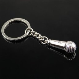 Breloc de Metal - Microfon