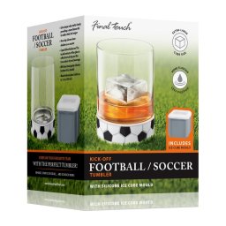 Pahar de Sticlă cu Răcitor - Mingea de Fotbal