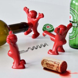 Deschizător, Tirbușon și Dop Happy Men