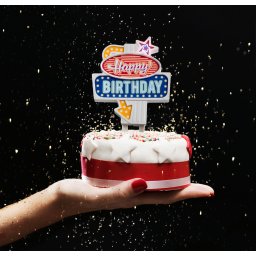 Decor Tort Plastic Happy Birthday