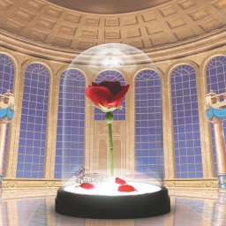 Lampă cu Trandafir - Frumoasa si Bestia