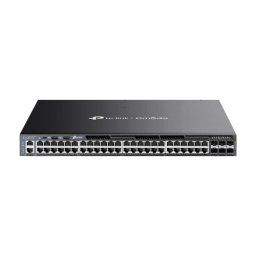Switch 48 porturi PoE RJ45 Gigabit, 6 x SFP+ 10G, 2 x surse, L3 Management, 1U - TP-Link Omada SG6654XHP