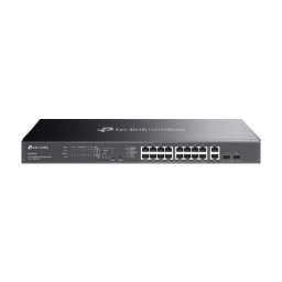 Switch 16 porturi PoE RJ45 Gigabit, 2 x SFP 1G, 2 x RJ45 1G, Easy Managed, 1U - TP-Link Omada ES220GMP