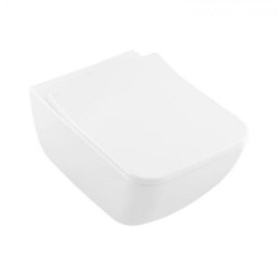 Set vas WC suspendat Villeroy&Boch Collaro DirectFlush cu capac inchidere lenta, alb