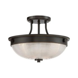 Lustră aplicată Quoizel QZ-MANTLE-SF-PN MANTLE 2xE27/60W/230V bronz