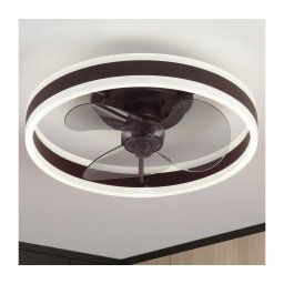 Brilagi-LED Lampă cu ventilator, dimabilă, LED 30W, 230V, 3000-6500K, negru+DO
