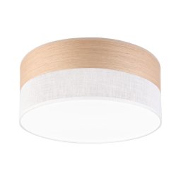 Plafonieră LED SIRJA WOOD LED/20W/230V d. 35 cm alb/stejar
