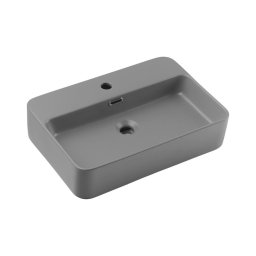 COMAD TRUST 2 MATT LIGHT GREY (E-6282) - Lavoar pe blat TRUST 55x38 cm gri