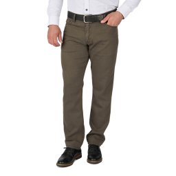 Pantaloni barbatesti subtiri, regular fit, maro cafeniu (Marime pantalon: W38)