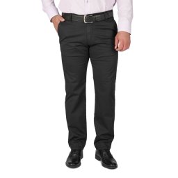 Pantaloni barbatesti cu buzunar oblic, Adno, negru (Marime pantalon: W38)