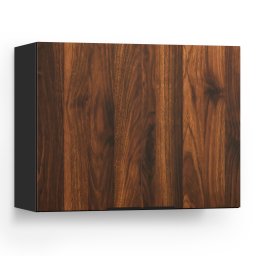 Blumfeldt WoodVista dulap înalt | Soft-close | mânere din aluminiu | materiale sustenabile (JOY-WVH800BW)