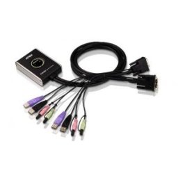 ATEN CS682 2-Port USB DVI KVM Switch, Audio 2.1, Remote port selector (1.8m)