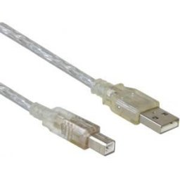 Delock USB cable AM-BM 2.0 with ferrite core, 0.5m