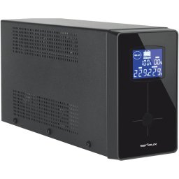 UPS Serioux LCD2000LI, Line Interactive, 2000VA/1200W, ecran LCD, 4 Prize Schuko, USB/RJ45, Regulator automat de tensiune, Management, Repornire Automata