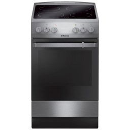 Aragaz Hansa FCCX580009, electric, 4 zone de gatit, cuptor 65 l, Argintiu
