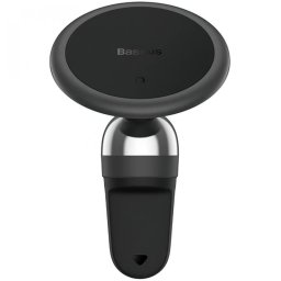 Suport auto Baseus C01, pt. SmartPhone, fixare ventilatie, prindere magnetica telefon, rotatie 360 grade, Negru
