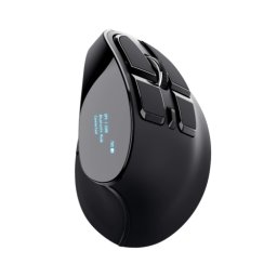 MOUSE Trust Voxx, Ergonomic, Rechargeable, Wireless 2.4 GHz + Bluetooth, butoane-scroll 8-1, Negru, "23731