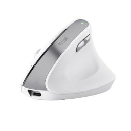 Mouse TRUST BAYO II, Ergonomic, wireless 2.4 GHz, 2400 dpi, 6-1 butoane-scroll, Alb, "25398