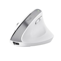 Mouse TRUST BAYO+Ergonomic, Pt. PC sau NB, wireless 2.4 GHz, Optic, Alb, "25399