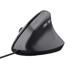 Mouse TRUST BAYO II, Ergonomic, cu fir, 800-1200-1600-2400 dpi, 6-1 butoane-scroll, Negru "25144