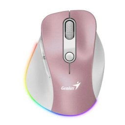 MOUSE Genius, Ergonomic "9000S Pro", wireless 2.4GHz, pt. PC sau NB, Optic, 2400 dpi, butoane-scroll 5-1, Roz, "31030039403