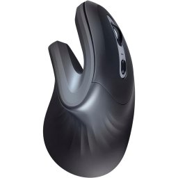 Mouse Trust Verro Ergonomic, Wireless 2.4 GHz, 600-1200-1600 dpi, 5-1 butoane-scroll, Negru, "23507