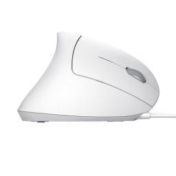 MOUSE Trust VERTO, Ergonomic, cu fir, 1000-1600 dpi, 5-1 butoane-scroll, Alb, "25133
