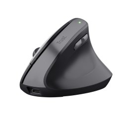 Mouse ergonomic wireless Trust Bayon, 800-1200-1600-2400 dpi, 6-1 butoane-scroll, Negru, "TR-25145
