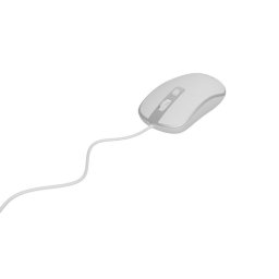 MOUSE GEMBIRD, PC sau Notebook, cu fir, USB, Optic, 1200 dpi, butoane-scroll 4-1, Cablu 1.35m, Alb-argintiu, "MUS-4B-06-WS