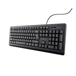 Tastatura TRUST BASICS, cu fir, USB, Negru "24639