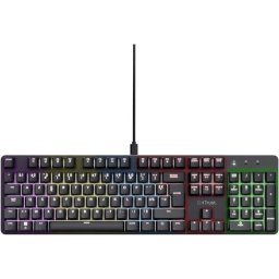 Tastatura mecanica Trust GXT 871 Zora, cu fir, USB, Negru, "TR-25510