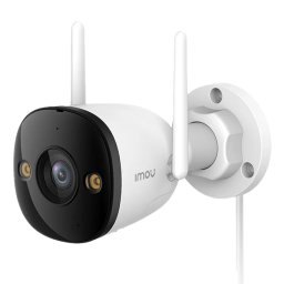 Camera supraveghere IP WiFi 6 cu iluminare duala IMOU Bullet 3 IPC-S3EP-5M0WE, 5 MP, 2.8 mm, IR/lumina alba 30 m difuzor si microfon, sirena 110dB, slot card, Alb