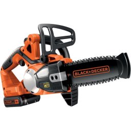 Drujba (fierastrau electric) cu lant pe acumulator Black & Decker GKC1820L20, 18V, lama 20 cm, viteza lant 3.1 m/s, contine: incarcator + acumulator 18 V 2.0 Ah