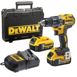 Masina compacta de gaurit si insurubat (bormasina) pe acumulator DeWalt DCD791P2, 18 V, 2000 RPM, 13 mm mandrina, 2 acumulatori, incarcator, agatatoare curea, suport magnetic biti, valiza depozitare TSTAK