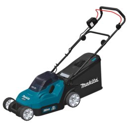 Masina de tuns gazon/iarba pe acumulator Makita DLM382Z, latime taiere 38 cm, inaltime taiere 20-75 mm, cos colector 40 L, functie colectare/mulcire, fara incarcator si acumulator in setul de livrare