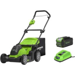 Masina de tuns iarba, Greenworks, G40LM41K4, 40 V, 41 cm, Baterie 4 Ah