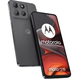 Telefon MOTOROLA Moto G15, 17.1 cm (6.72"), 128GB, 8GB RAM, Dual SIM, Android 15, 4G, Gravity Gri
