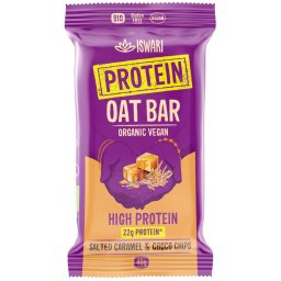 Baton proteic BIO din ovaz si caramel sarat Iswari