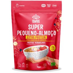 Mic dejun BIO fara zahar, extra proteine, cu ovaz si fructe de padure rosii Iswari