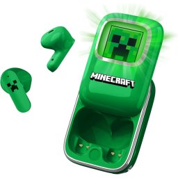 Casti Earpods cu carcasa glisanta Minecraft