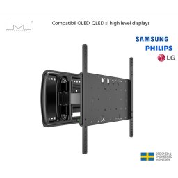 Suport TV de perete Tilt&Turn Super Slim Multibrackets MB-4036, 32"-65", max.40 kg, perfect si ptr OLED