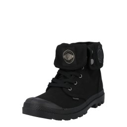 Palladium Bocanci cu șireturi 'Baggy' negru