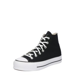 CONVERSE Sneaker înalt 'CHUCK TAYLOR ALL STAR LIFT PLATFORM WIDE WIDTH' negru / alb
